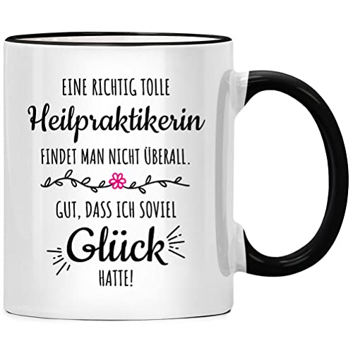 Eine richtig tolle Heilpraktikerin Heilpraktiker Tasse mit Spruch, Psychotherapie Geschenk, Prüfung Therapeut Therapeutin Psychologe, Physiotherapeut von Seness