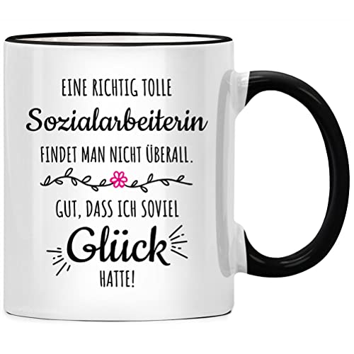 Eine tolle Sozialarbeiterin Tasse Sozialarbeiter Geschenk, Geschenke für beste Kollegin Sozialarbeit, Sozialpädagogik Sozialpädagogin Sozialpädagogen von Seness