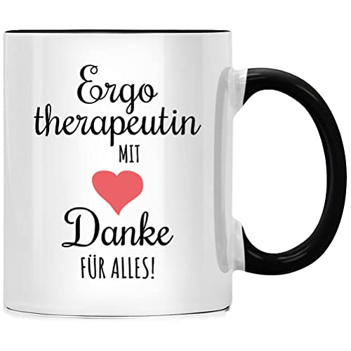 Ergotherapeutin mit Herz Danke für Alles Tasse, Ergotherapeut Therapeut Geschenk, Therapeutin Abschiedsgeschenk Kollegen, Geschenke Kleines Dankeschön von Seness