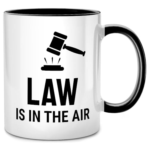 Law is in the Air Tasse, Juristen Juristin Geschenk für bester Anwalt witzig, Anwältin Examen, Jura Student Geschenke, Jurist Richter Kollegen von Seness