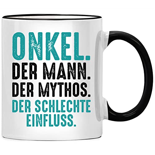 Onkel der Mann der Mythos der schlechte Einfluss Tasse, Geschenk für bester Onkel der Welt, Geschenke zum Geburtstag Geburtstagsgeschenk Geschenkideen von Seness