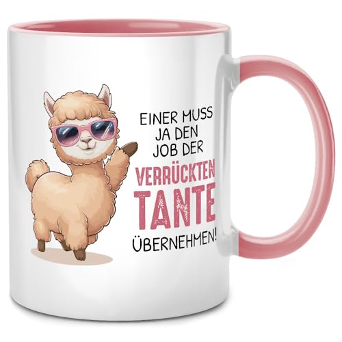 Seness Einer muss ja den Job der verrückten Tante übernehmen Tasse, du wirst beste Tante Geschenk Geburtstag, ihr werdet Tante Onkel, für Schwester Nicht Neffe Lieblingstante Auntie Kaffeetasse (Lama) Seness Einer muss ja den Job der verrückten Tante übernehmen Tasse, du wirst beste Tante Geschenk Geburtstag, ihr werdet Tante Onkel, für Schwester Nicht Neffe Lieblingstante Auntie Kaffeetasse (Lama) von Seness