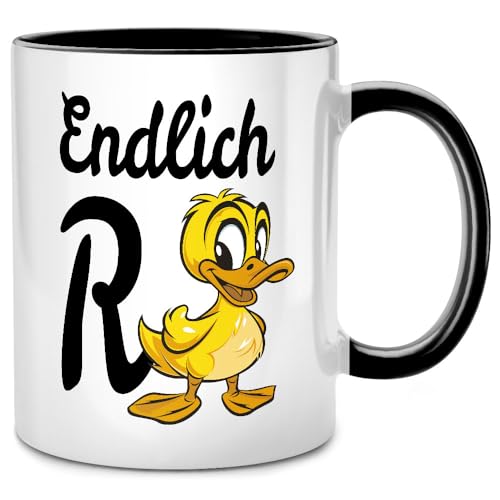 Seness Endlich Rente 2024 Ente Tasse mit Spruch, lustiges Ruhestand Geschenk für Mann Frau, Rentner Rentnerin Geschenkideen, Abschiedsgeschenk Kollegen Renteneintritt Einsteiger, Kaffeetasse von Seness