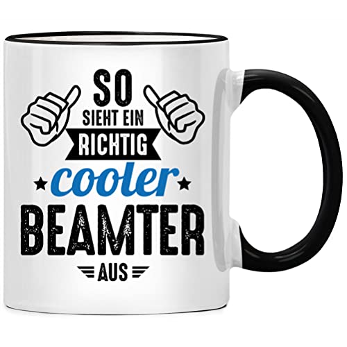 So sieht ein richtig cooler Beamter aus Tasse Geschenke, Beamtin auf Lebenszeit Geschenk, Ich bin im Ruhestand witzig, Kaffeetasse für Beamte lustig von Seness