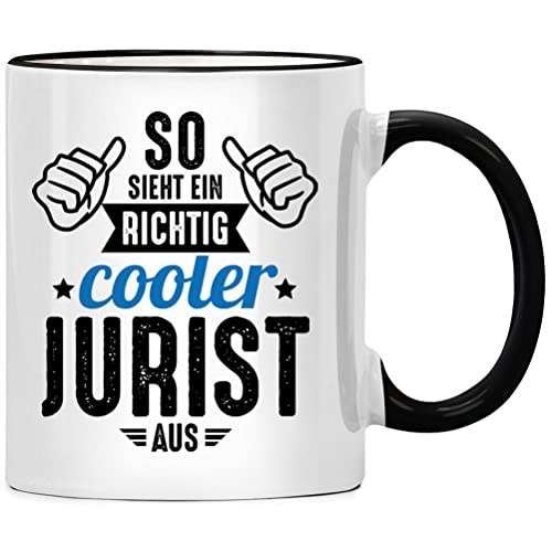 So sieht ein richtig cooler Jurist aus Tasse, Weltbeste Anwältin, Juristen Juristin Geschenk für bester Anwalt witzig, Jura Student Geschenke Richter von Seness