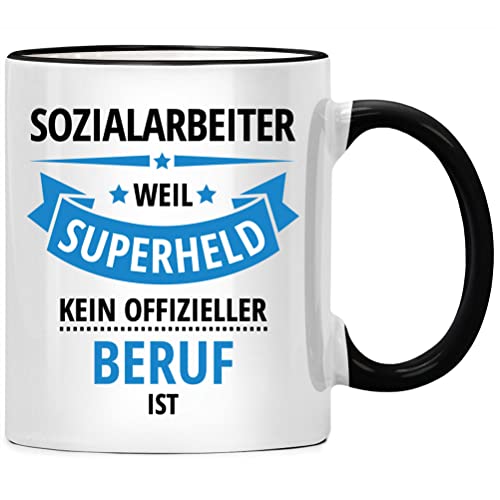 Sozialarbeiter weil Superheld kein offizieller Beruf ist Tasse Geschenk, Geschenke für Sozialarbeit, Sozialpädagogik Sozialpädagogin Sozialpädagogen von Seness