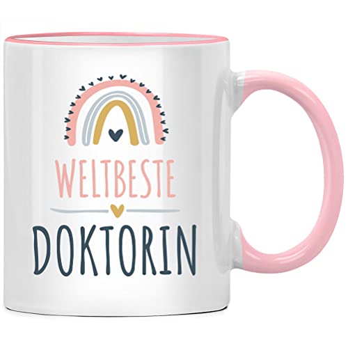 Weltbeste Doktorin Doktor Tasse Danke Promotion, Doktortitel Arzt Geschenk, Doktorarbeit Kleines Dankeschön Geschenke Kollegen, Tassen mit Sprüchen von Seness