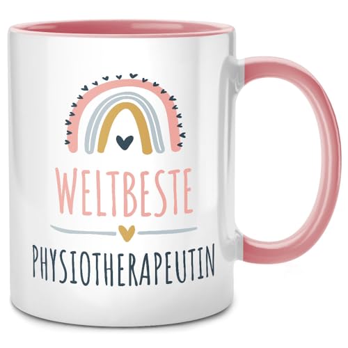 SENESS Weltbeste Physiotherapeutin, Tasse mit Spruch lustig, Physiotherapie Geschenke, Physiotherapeuten, Abschiedsgeschenk Kollegen, Abschied beste Kollegin, Kaffeetasse Team Büro Arbeit Dankeschön von Seness