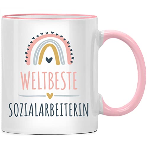 Weltbeste Sozialarbeiterin Tasse Sozialarbeiter Geschenk, Geschenke für beste Kollegin Sozialarbeit, Sozialpädagogik Sozialpädagogin Sozialpädagogen von Seness