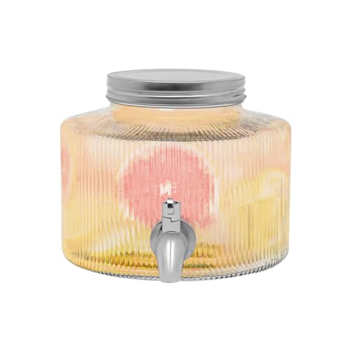 2.8L Glas Getränkespender mit Zapfhahn Kühlschrank Wasserspender kanister Edelstahlhahn Deckel Retro Saftspender Gastro klar Limonadenspender Saftspender Glaskanne Trinkspender für kalte Getränke 2.8L Glas Getränkespender mit Zapfhahn Kühlschrank Wasserspender kanister Edelstahlhahn Deckel Retro Saftspender Gastro klar Limonadenspender Saftspender Glaskanne Trinkspender für kalte Getränke von Sengfwin