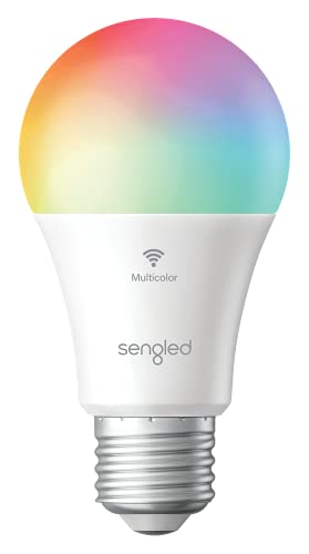 Sengled Alexa Glühbirnen E27, Wi-Fi Mehrfarbrig Smart Glühbirne für Alexa,Dimmbar LED Glühbirne A60,60W Äquivalent 806LM, 1 Stück von Sengled