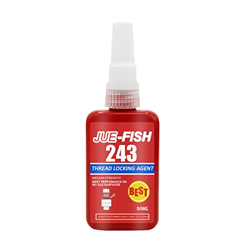 Blue Threadlocker, 243 Screw Sealant Threadlocker For M2-M12 Screw, Thread Lock, 50ml Medium Strength Thread-locker Blue, Heavy Duty Threadlocker, Screw Glue Anaerobic Adhesive Sealing von SenhE