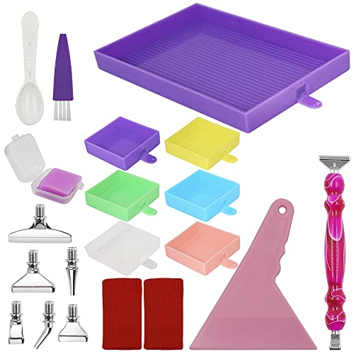 SENHAI Diamant-Kunst-Gemälde-Set, mehrere Farben, Diamant-Kunst-Farben, Zubehör, Tablett-Organizer, Diamant-Malerei-Sets, Diamant-Kunst-Malerei-Set für DIY-Malerei und Handwerk von Senhai