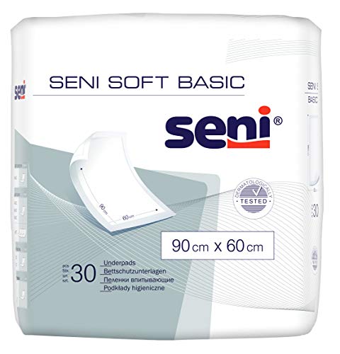 Matratzen-Auflage Seni Einmal-Bettschutz Soft Basic Größe 90 x 60 HE (25 Stk.) von Seni