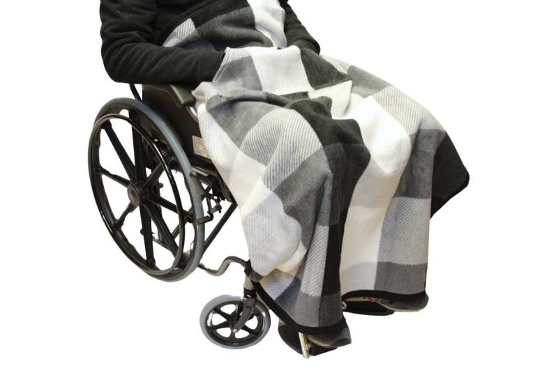 Outdoordecke Rollstuhldecke DECKE für ROLLSTUHL Beindecke Rollstuhlfahrer Kniedecke, Seniori, 7. Schwarz - Gitter von Seniori