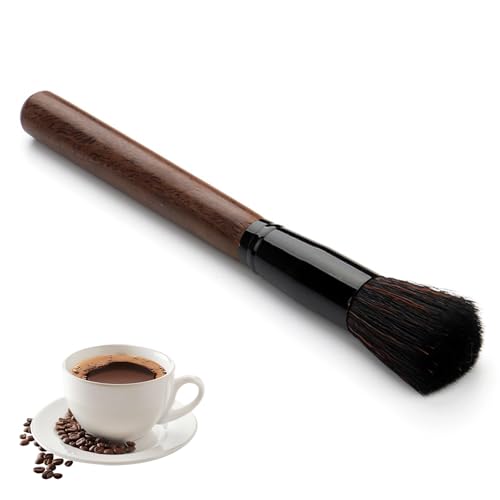 Kaffeepinsel Vegan - Kaffee Zubehör für Kaffeemühle, Siebträger, Espresso Maschine - Reinigen von Siebträgermaschine und Befreien von Kaffeemehl von Senken
