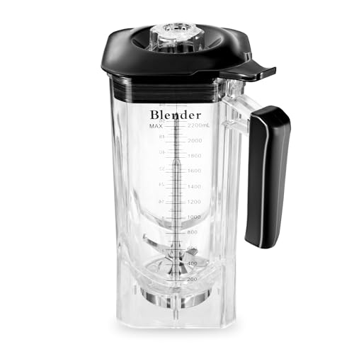 Mixerglas mit Klinge, Ersatz für WantJoin K90, CRANDDI K90 und Senlee B-90A, lebensmittelecht, BPA-frei, 2,3 l Mixerglas mit Klinge, Ersatz für WantJoin K90, CRANDDI K90 und Senlee B-90A, lebensmittelecht, BPA-frei, 2,3 l von Senlee