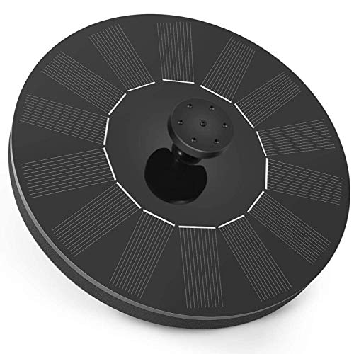 Solar Springbrunnen, Solar Teichpumpe mit 5 Effekte Solar Wasserpumpe Solar schwimmender Fontäne Pumpe für Gartenteich Oder Springbrunnen Vogel-Bad Fisch-Behälter von SenluKit