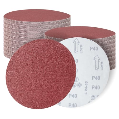 SenmaiTools Schleifpapier 180 mm Klett Schleifscheiben 180 mm Körnung 40 Rot für Trockenbauschleifer Exzenterschleifer Schleifgiraffe 30 Stück SenmaiTools Schleifpapier 180 mm Klett Schleifscheiben 180 mm Körnung 40 Rot für Trockenbauschleifer Exzenterschleifer Schleifgiraffe 30 Stück von SenmaiTools
