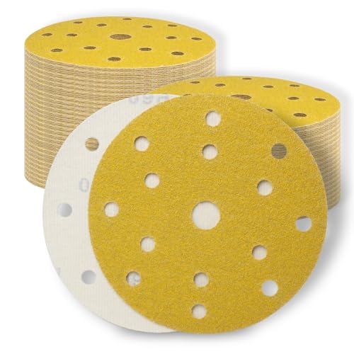 SenmaiTools Schleifpapier 150 mm Klett 15 Loch 800 Körnung,6 Zoll Schleifpads, Schleifscheiben Set für Exzenterschleifer- für Holz Metall und Farbe 30 Stück SenmaiTools Schleifpapier 150 mm Klett 15 Loch 800 Körnung,6 Zoll Schleifpads, Schleifscheiben Set für Exzenterschleifer- für Holz Metall und Farbe 30 Stück von SenmaiTools