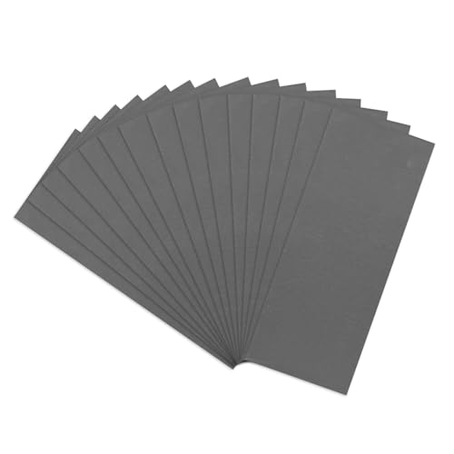 SenmaiTools Schleifpapier 2500 Körnung Set 15 Stk Schleifblätter 93 x 230 mm Schmirgelpapier Nass und Trocken Schleifpapier für Auto Metall Holz Stein Lack von SenmaiTools