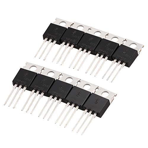 Senmubery 10 Stueck 3 Pin NPN TO-220 Leistungstransistoren 100V 6A TIP41C von Senmubery