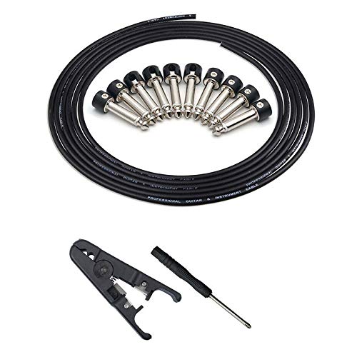 Senmubery Lötfreie Anschlüsse Design Gitarre Kabel DIY Gitarre Pedal Patch Kabel Kit von Senmubery