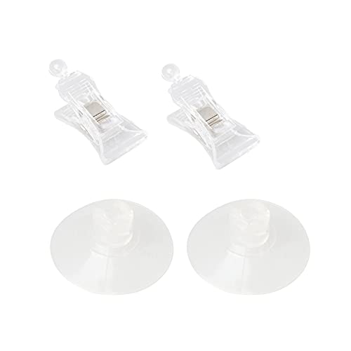 Senmubery Senmubery (R) 2 Stueck 47mm Kalre Plastik Wand Saugnapf Clip Klemme von Senmubery