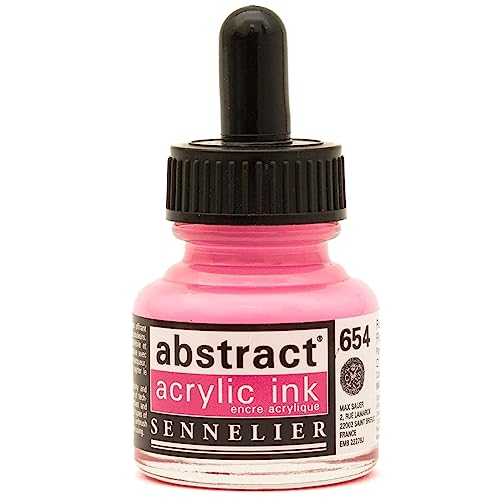 Encre Acrylique Rose Fluorescent - 30ml - Abstract - Sennelier von Sennelier