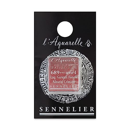 SENNELIER Französische Künstler-Aquarell, halbe Pfanne, Alizarin Crimson S1 von Sennelier