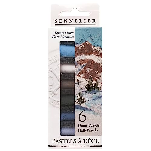 SENNELIER Extra Soft Half Pastel 6 Sticks Set, Set of 6, Winter von Sennelier