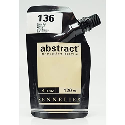 Sennelier : Abstract Acrylic Paint : 120ml : Satin : Titanium Buff Sennelier : Abstract Acrylic Paint : 120ml : Satin : Titanium Buff von Sennelier