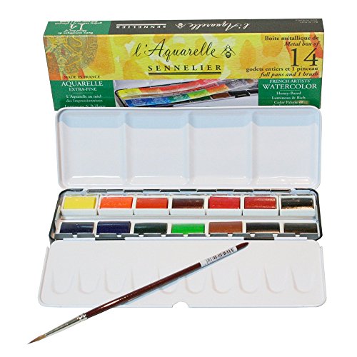 Sennelier - Aquarellfarbe - Set mit 14 ganzen Naepfchen Sennelier - Aquarellfarbe - Set mit 14 ganzen Naepfchen von Sennelier