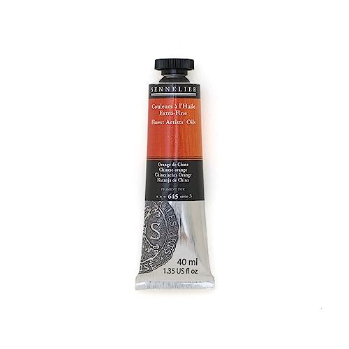 Sennelier Artists' Oil Color - Chinese Orange - 40ml Tube by von Sennelier