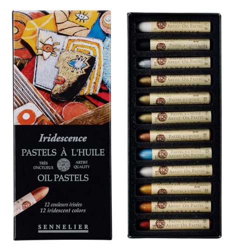 Sennelier Artists Oil Pastels - Set of 12 x Iridescent von Sennelier