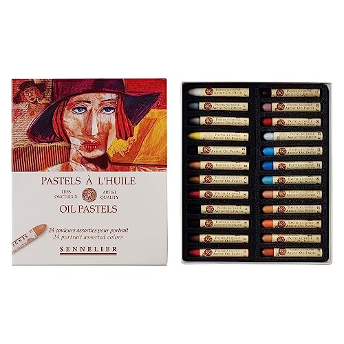 SENNELIER Kartonöl-Pastell-Set, 24 Stück, Hochformat von Sennelier