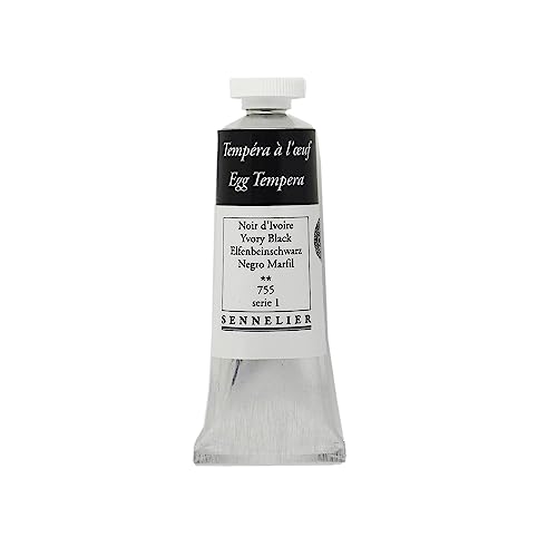 Sennelier Ei Tempera: 34ml Tube Elfenbein schwarz von Sennelier