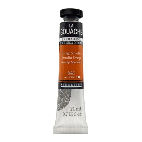 Sennelier Extrafeine Gouache-Tube, 21 ml, Sennelier Orange, S2, ideal für Aquarell- und Mischtechnik-Papierblöcke, auch mit grundierter Leinwand, Illustrationstafeln Sennelier Extrafeine Gouache-Tube, 21 ml, Sennelier Orange, S2, ideal für Aquarell- und Mischtechnik-Papierblöcke, auch mit grundierter Leinwand, Illustrationstafeln von Sennelier