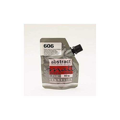 Sennelier Farbe Acryl matt Serie Abstract Matt 60ml 606 Rot von CADMIO dunkel IMIT. von Sennelier