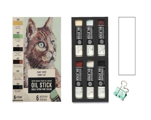Sennelier Oil Sticks Mini-Sticks 6 Stück Tigerkatze und Mini-Zange Sennelier Oil Sticks Mini-Sticks 6 Stück Tigerkatze und Mini-Zange von Sennelier