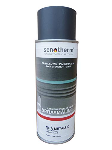 Weilburger Senotherm Lackspray Gussgrau Metallic 400 ml Ofen Rohr Rauchrohr von Senotherm