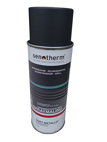 Ofenspray Schwarz-Metallic Weilburger Senotherm UHT rauch- und geruchsfrei Ofen Lack hitzebeständig 400 ml von Senotherm