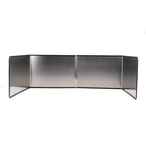 4 Sided Oil Splatter Guard Stainless Steel Heat Insulation Splashing Proof Screen for Kitchen Cooking Frying (40x80x40cm / 15.7x31.5x15.7in) von Senrusa