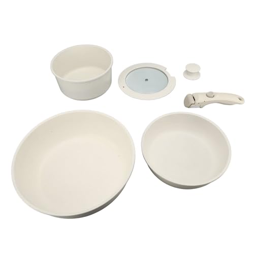 Antihaft-Töpfe und Pfannen Set mit abnehmbarem Griff Maifan Stein Küche Kochgeschirr Set mit Deckel für Gasherd Induktion kocher von Senrusa