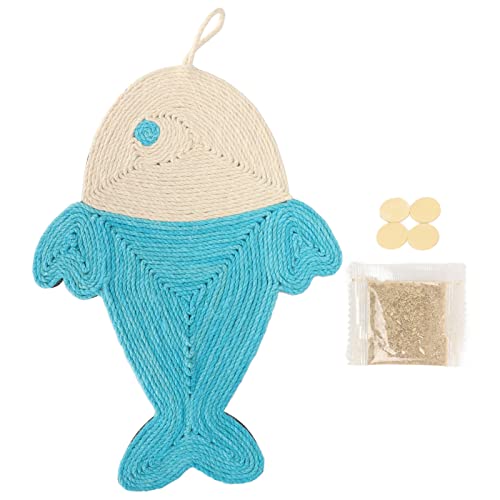 Cat Scratch Pad Scratch Sisal Small Fish Shape Cat Scratching Mat for Cats Play von Senrusa