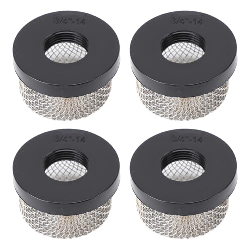 Edelstahl-Netzsieb, 3/4-Zoll-14-Innengewinde, Belüftersieb, Sieb für Livewell-Pumpe, 4 Stück von Senrusa