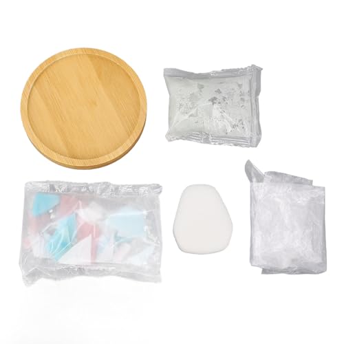 Handmade Coaster Materials Kit Mosaic Coaster Making Kit Craft Supplies for Home Decor Gift (Powder Blue) von Senrusa