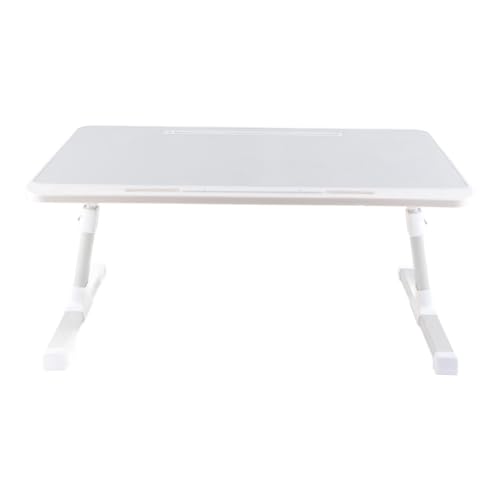 Laptop -Betttisch mit faltbaren Beinen rotierende Tischtisch -Aluminium -Legierung tragbarer Laptop -Schreibtisch zum Schreiben von Arbeitslesebietern (Grau) von Senrusa