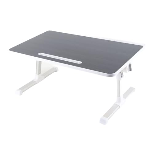 Laptop -Betttisch mit faltbaren Beinen rotierende Tischtisch -Aluminium -Legierung tragbarer Laptop -Schreibtisch zum Schreiben von Arbeitslesebietern (Schwarz) von Senrusa