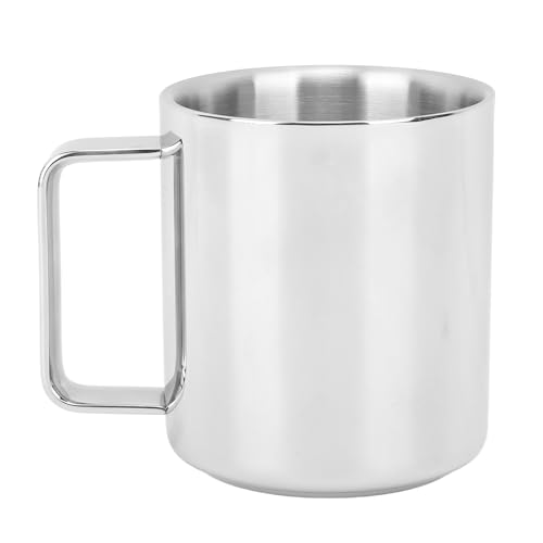Mug 304 Stainless Steel Double Wall Insulated Anti Scald Thickened Coffee Mug for Drinking Water (S Size 250ml) von Senrusa